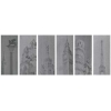 Mural City Negro (6 pz)